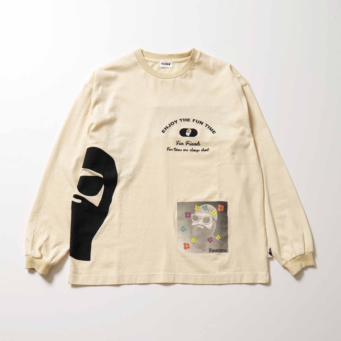 whole print pigment dye L/S Tee