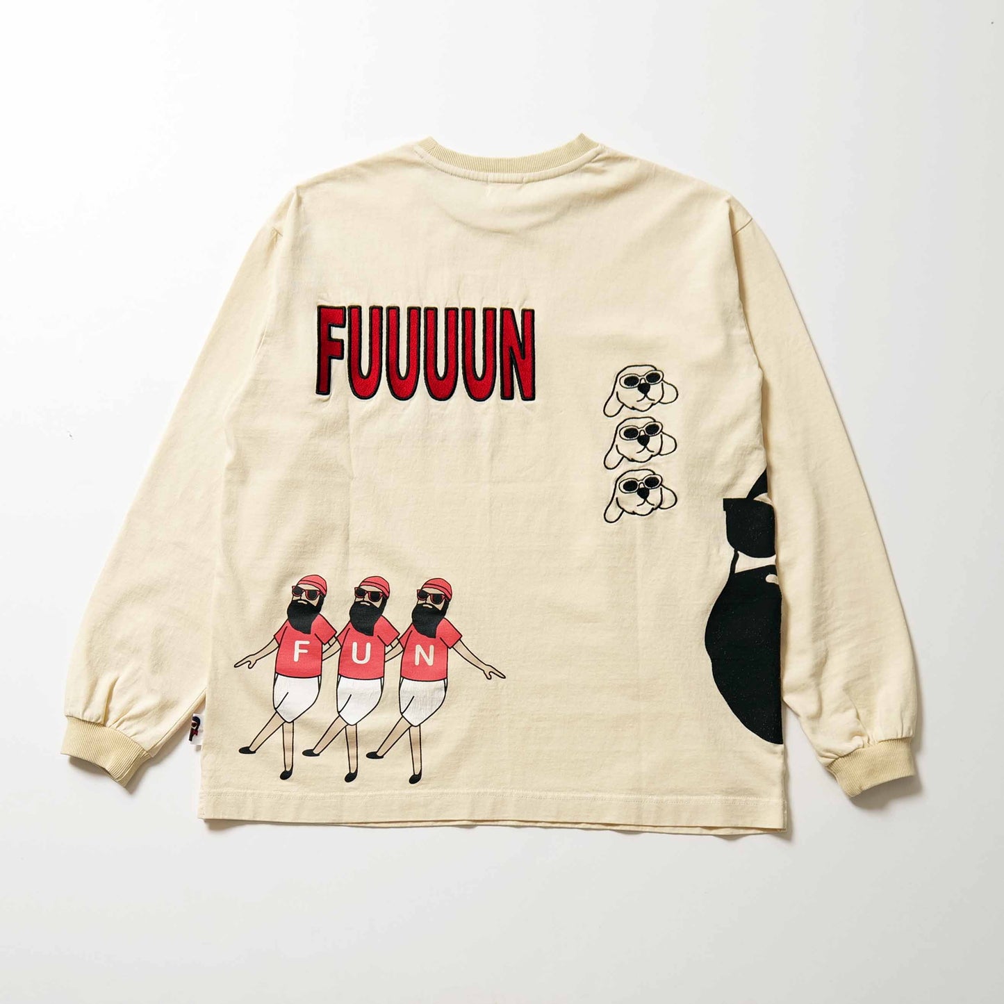 whole print pigment dye L/S Tee