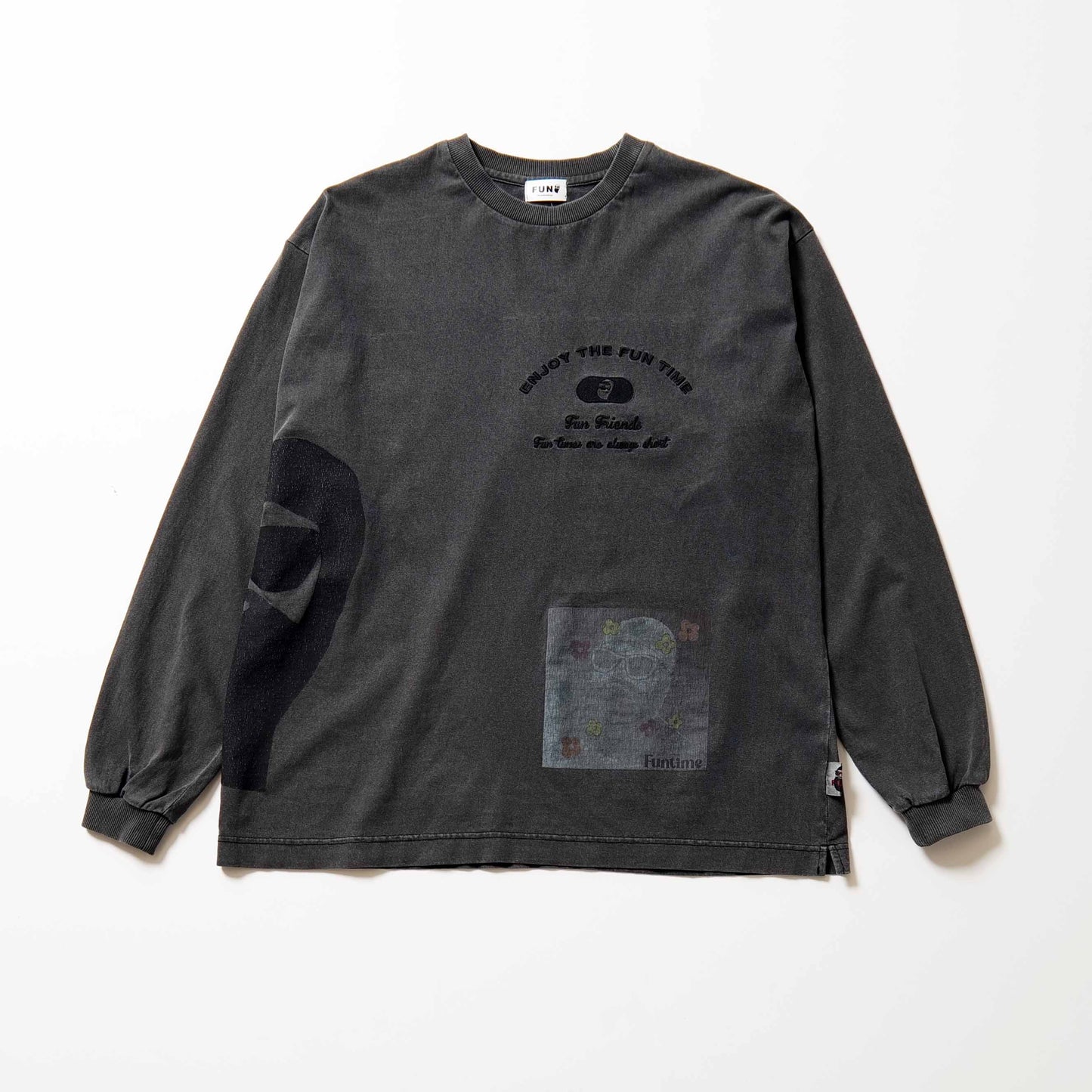 whole print pigment dye L/S Tee