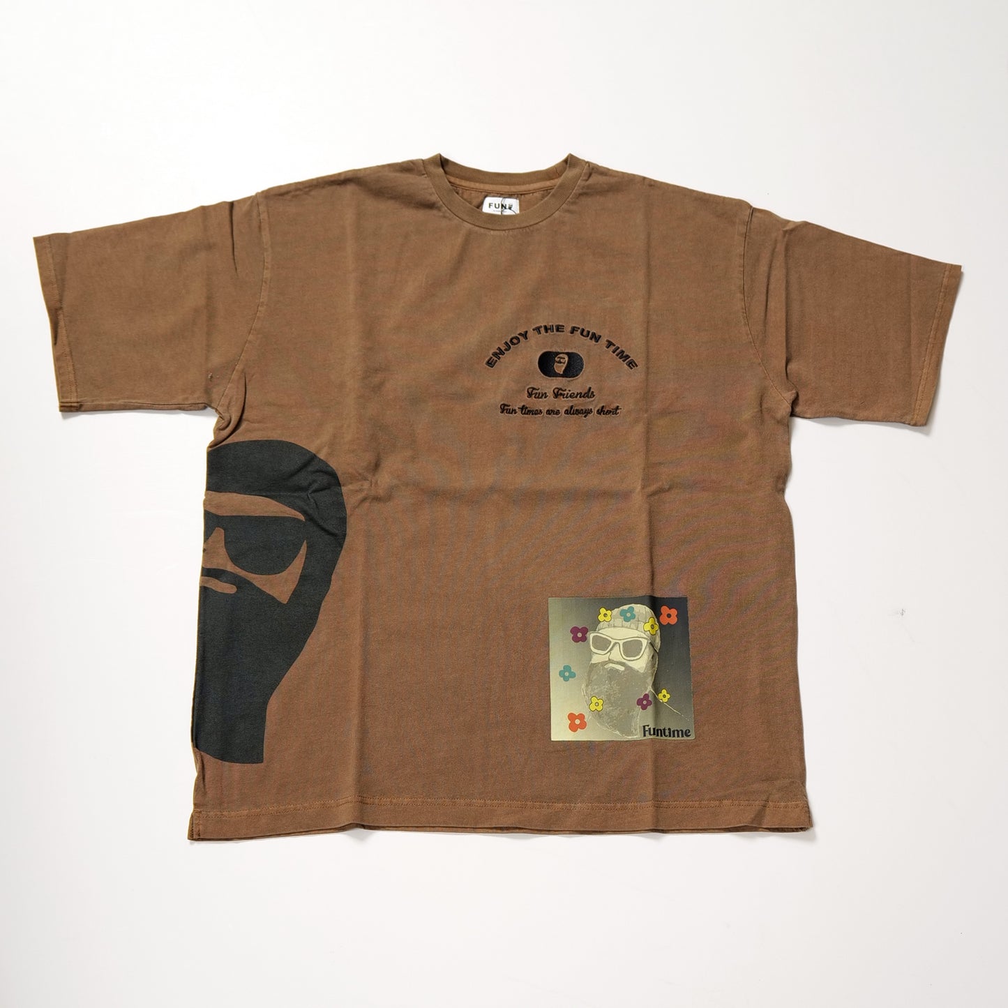 Whole print pigment dye Tee