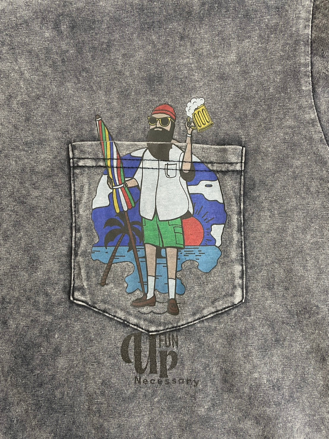 onepoint car pigment dye Tee F-24022511