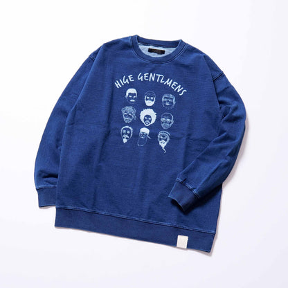 HIGE GENTLMENS INDIGO SWEAT