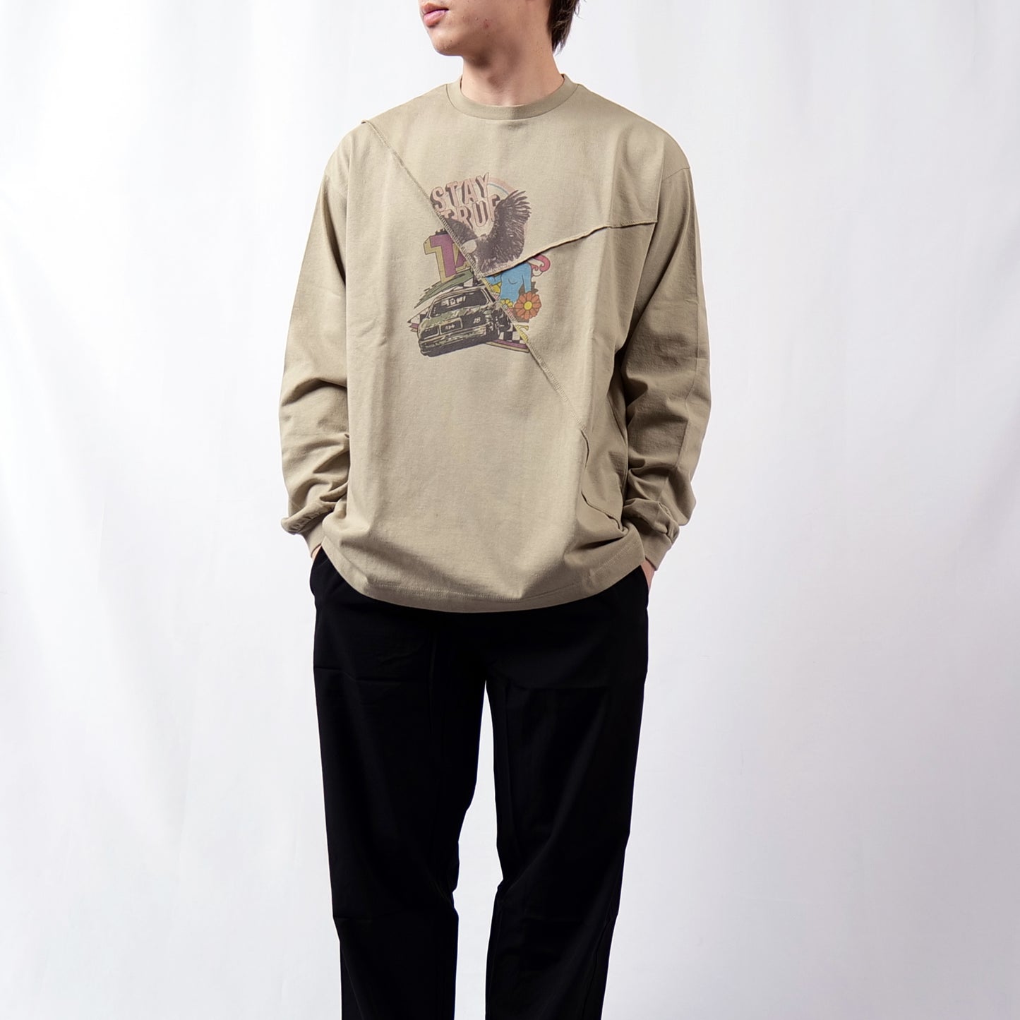 crazy switching L/S Tee 256