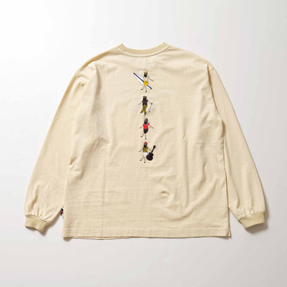 hobby ojisan  pigment dye L/S Tee