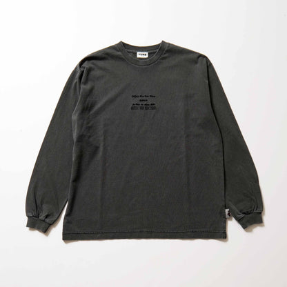 hobby ojisan  pigment dye L/S Tee