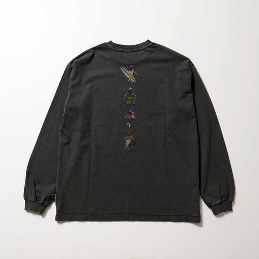 hobby ojisan pigment dye L/S Tee