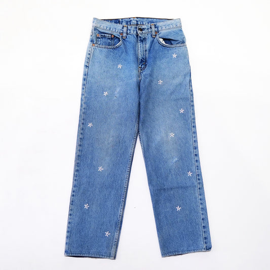 denime remake embroidery pants