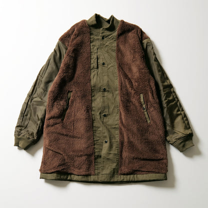 engineer reversible coat-khaki-