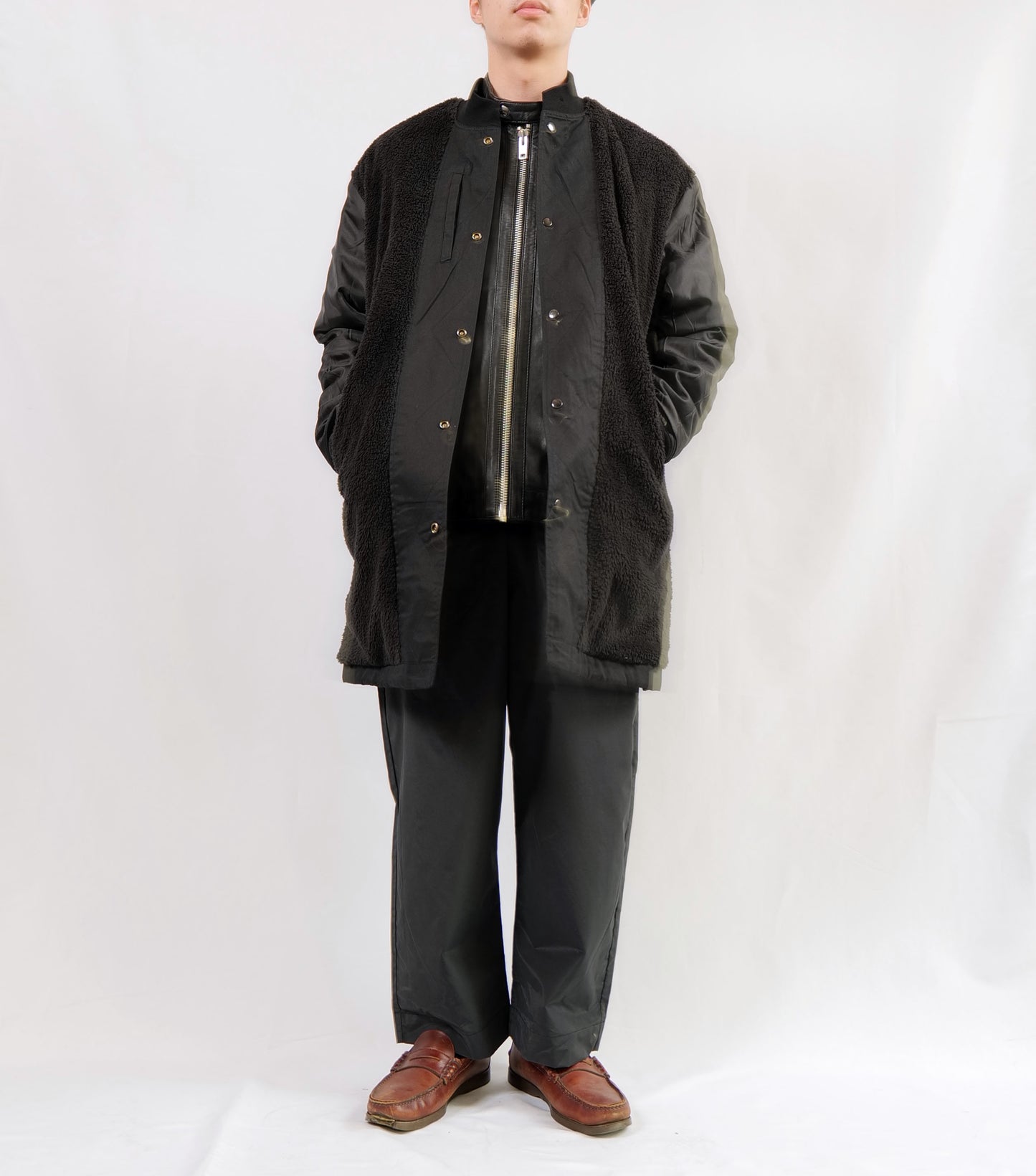 engineer reversible coat-black-