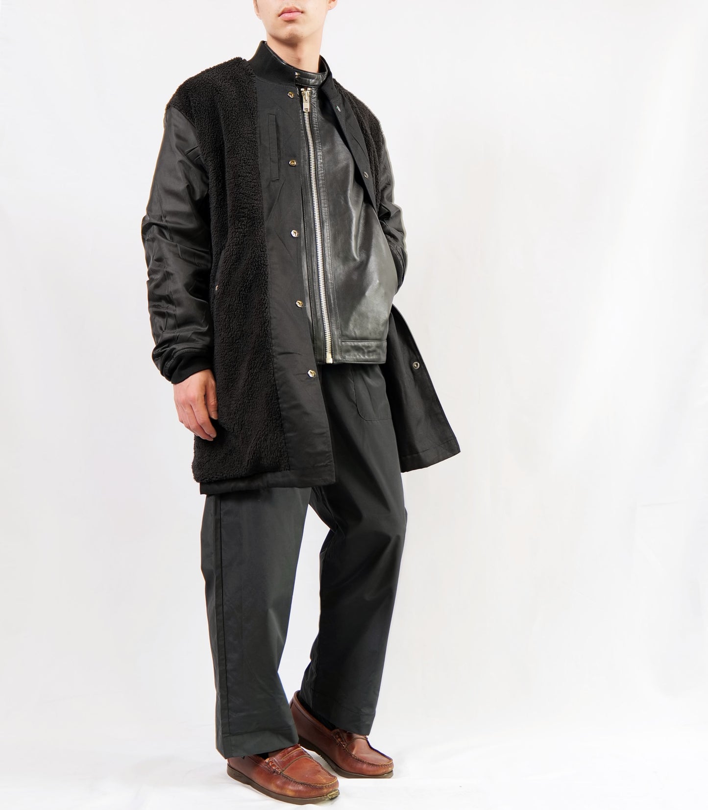 engineer reversible coat-black-