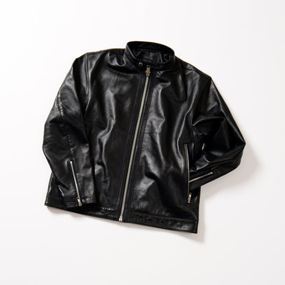 LAMB LEATHER SINGLE RIDERS JACKET