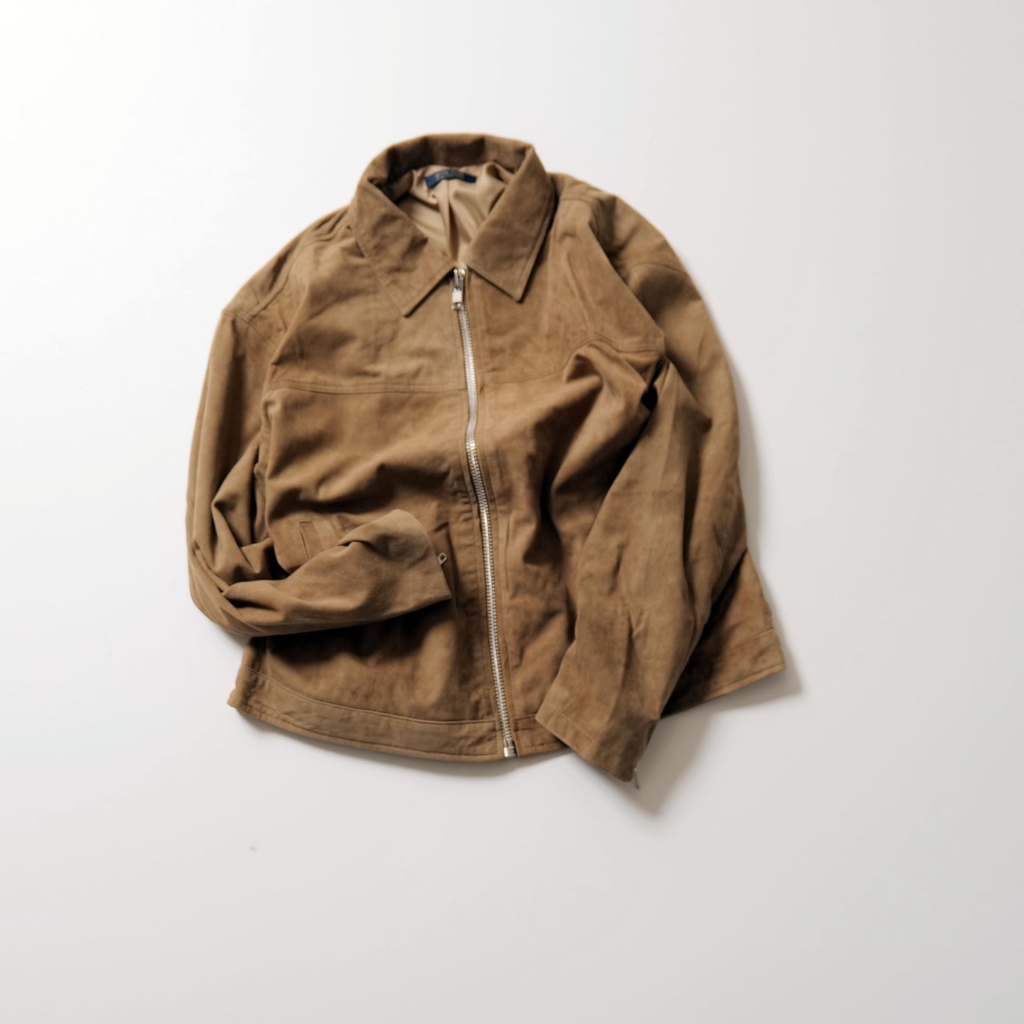 SUEDE LEATHER HOODIE JACKET