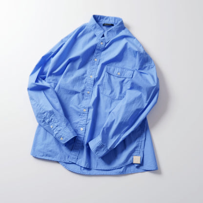 TYPEWRITER WASHED SHIRT MODERN FIT -blue-