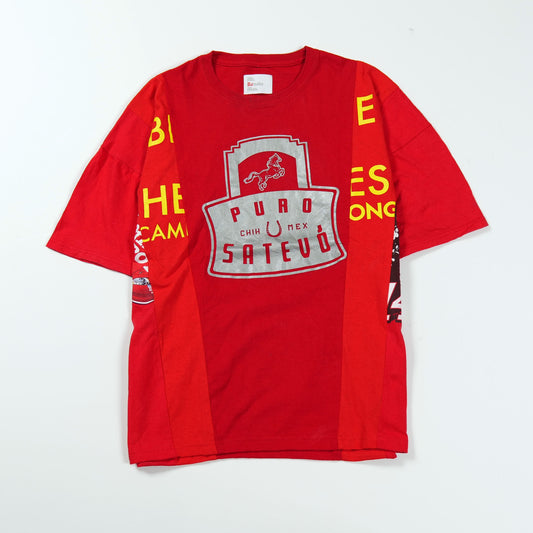 CRAZY CUT REMAKE Tee -red-