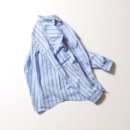 STRIPE TYPEWRITER WASHED SHIRT MODERN FIT