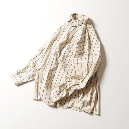 STRIPE TYPEWRITER WASHED SHIRT MODERN FIT