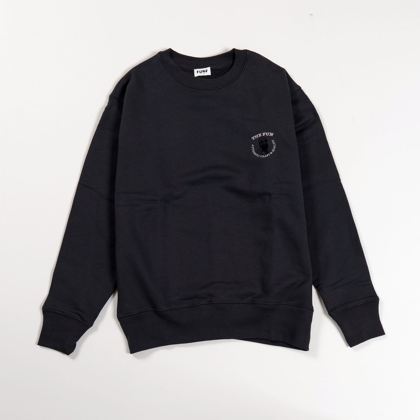 Gentle Ojisan sweater -black-