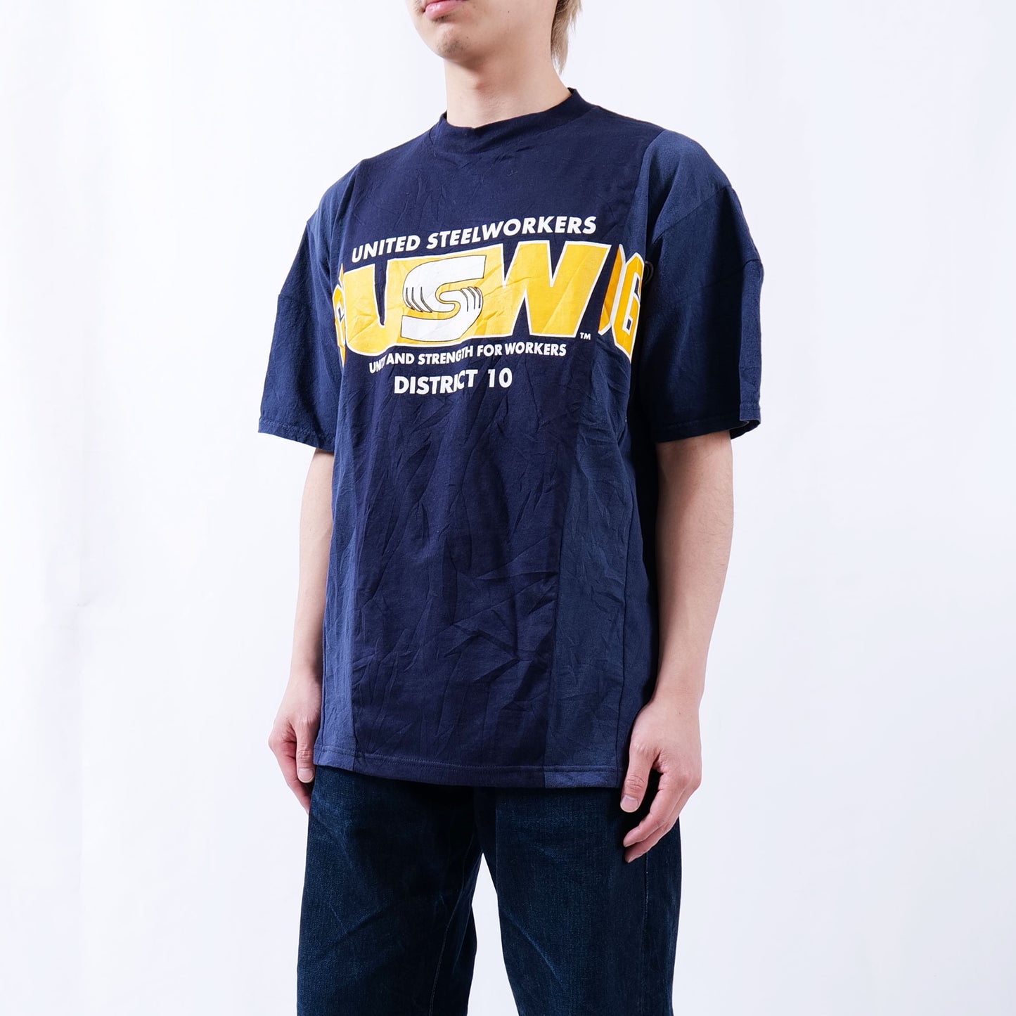 CRAZY CUT REMAKE Tee -navy-