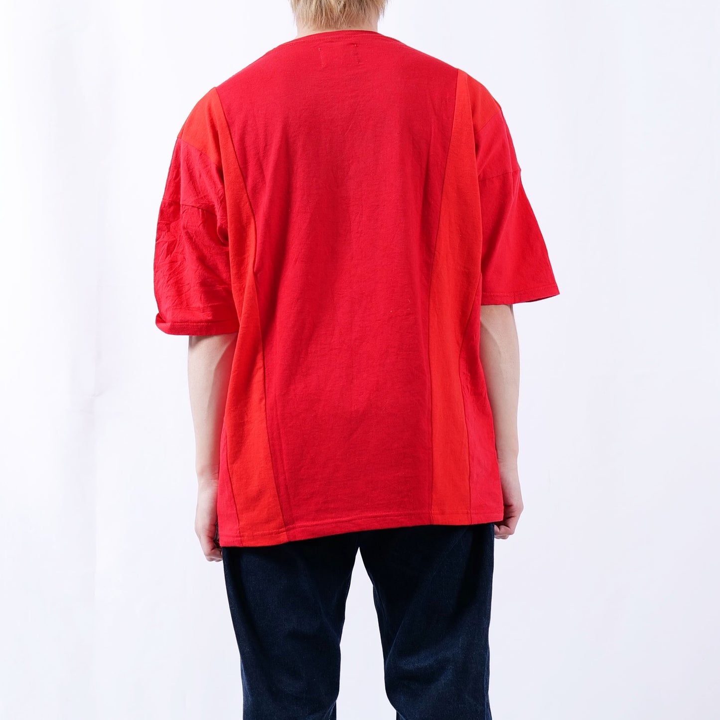 CRAZY CUT REMAKE Tee -red-