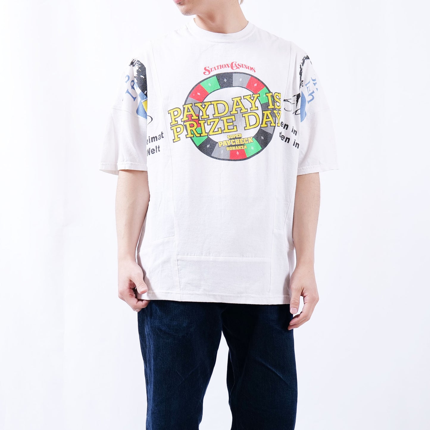 CRAZY CUT REMAKE Tee -white-