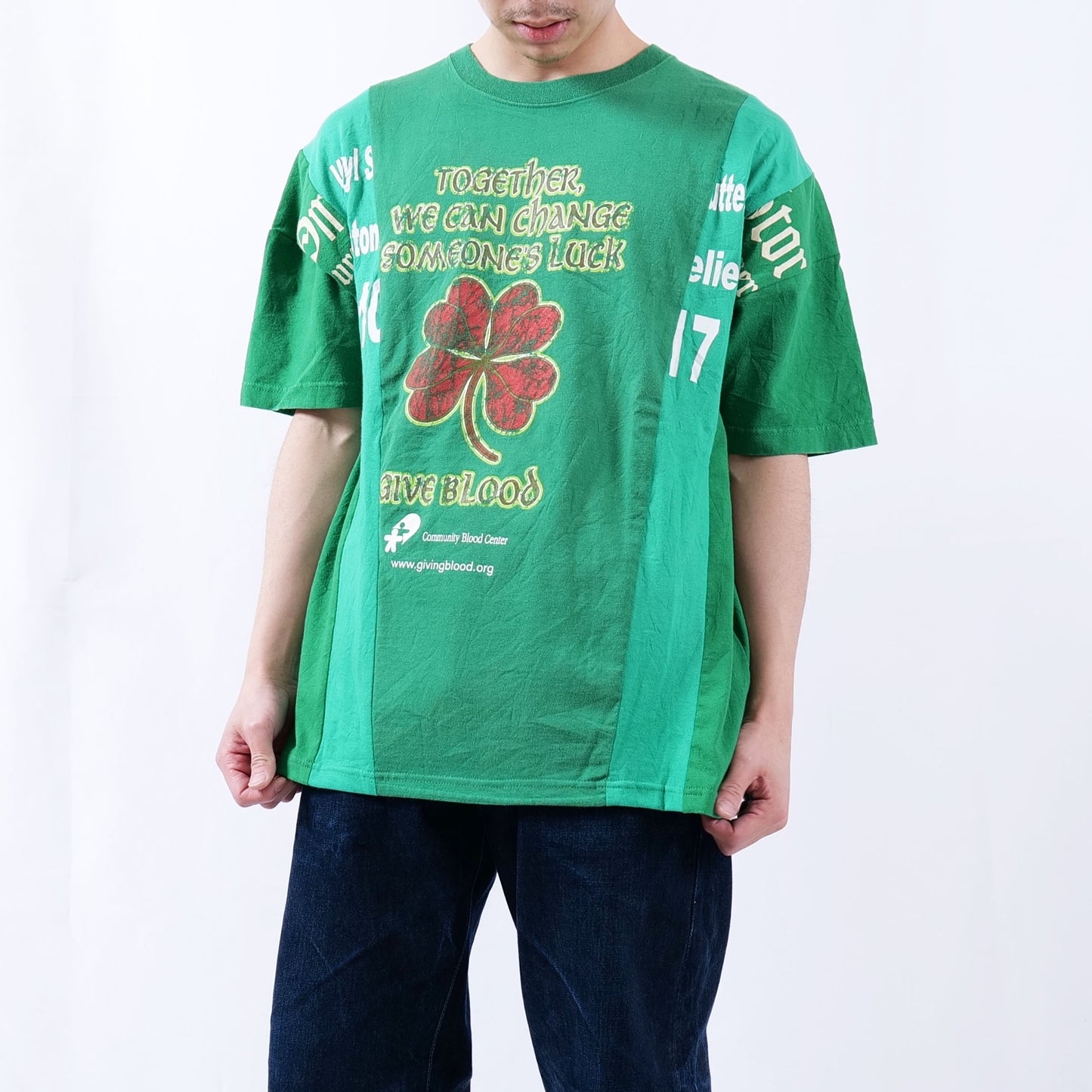 CRAZY CUT REMAKE Tee -green-