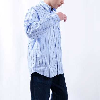 STRIPE TYPEWRITER WASHED SHIRT MODERN FIT