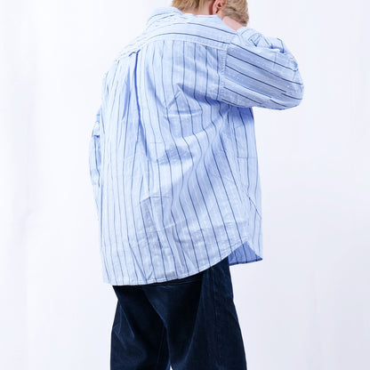 STRIPE TYPEWRITER WASHED SHIRT MODERN FIT