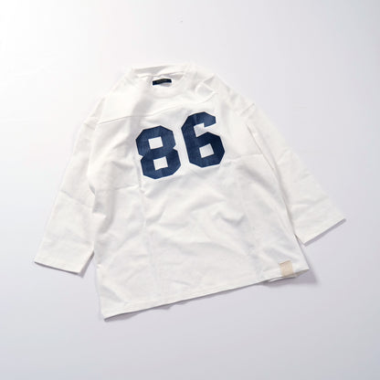 crack rubber football Tee -white-